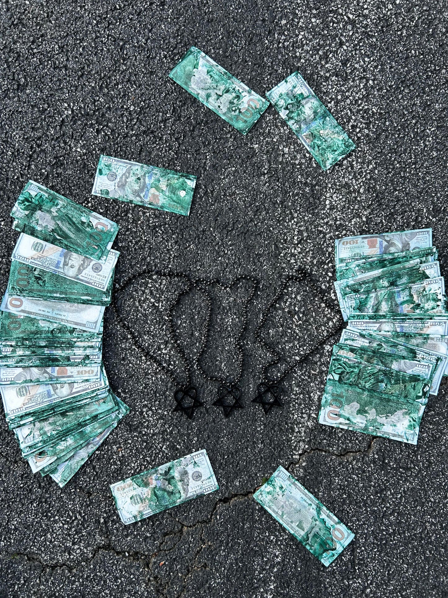 V2  "FH HEARTAGRAM" CHAIN
