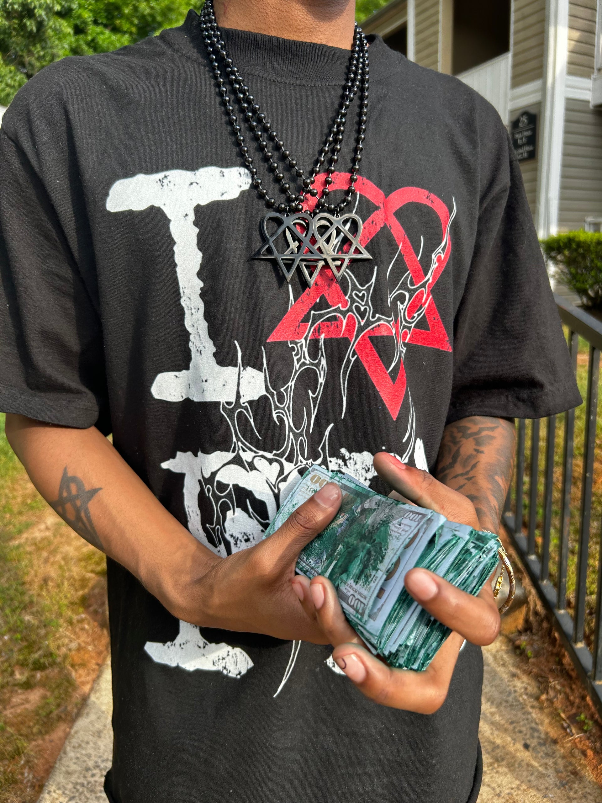 V2  "FH HEARTAGRAM" CHAIN